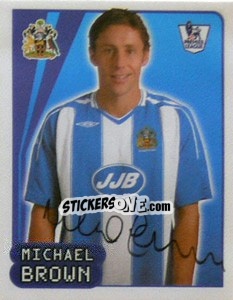 Figurina Michael Brown - Premier League Inglese 2007-2008 - Merlin