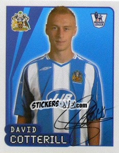 Sticker David Cotterill - Premier League Inglese 2007-2008 - Merlin