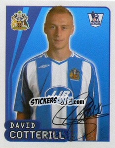 Sticker David Cotterill - Premier League Inglese 2007-2008 n. 645 - Merlin