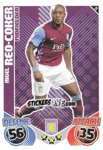 Sticker Nigel Reo-Coker - English Premier League 2010-2011. Match Attax n. 28 - Topps