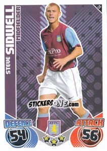 Sticker Steve Sidwell - English Premier League 2010-2011. Match Attax n. 29 - Topps
