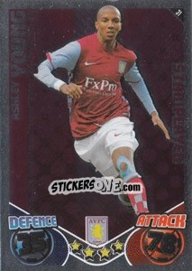 Cromo Ashley Young - English Premier League 2010-2011. Match Attax - Topps