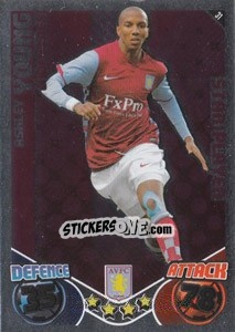 Sticker Ashley Young - English Premier League 2010-2011. Match Attax n. 31 - Topps