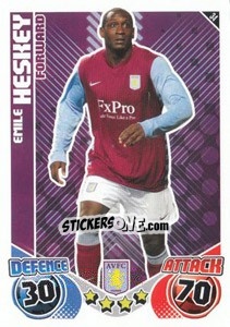 Sticker Emile Heskey - English Premier League 2010-2011. Match Attax n. 34 - Topps