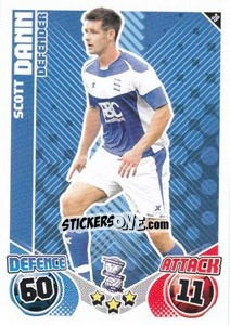 Sticker Scott Dann - English Premier League 2010-2011. Match Attax - Topps