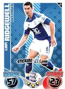 Sticker Liam Ridgewell - English Premier League 2010-2011. Match Attax n. 40 - Topps