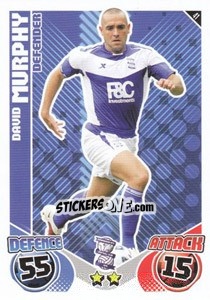 Figurina David Murphy - English Premier League 2010-2011. Match Attax - Topps