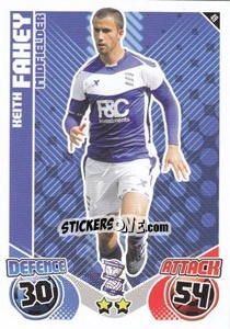 Sticker Keith Fahey - English Premier League 2010-2011. Match Attax n. 49 - Topps