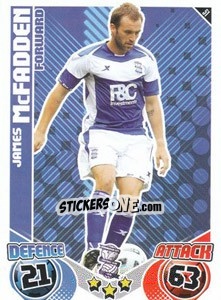 Sticker James McFadden - English Premier League 2010-2011. Match Attax n. 51 - Topps