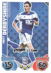 Sticker Matt Derbyshire - English Premier League 2010-2011. Match Attax - Topps
