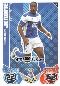 Sticker Cameron Jerome - English Premier League 2010-2011. Match Attax n. 53 - Topps