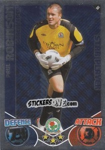 Sticker Paul Robinson - English Premier League 2010-2011. Match Attax n. 55 - Topps