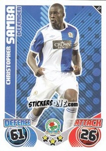Sticker Christopher Samba - English Premier League 2010-2011. Match Attax n. 57 - Topps