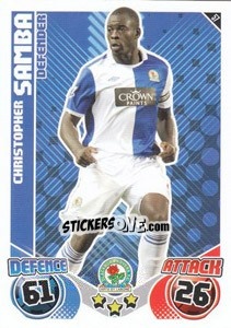 Sticker Christopher Samba - English Premier League 2010-2011. Match Attax - Topps