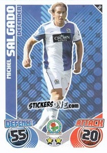 Sticker Michel Salgado - English Premier League 2010-2011. Match Attax n. 59 - Topps