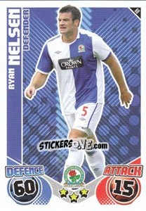 Sticker Ryan Nelsen - English Premier League 2010-2011. Match Attax n. 60 - Topps