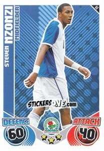 Sticker Steven Nzonzi - English Premier League 2010-2011. Match Attax n. 64 - Topps