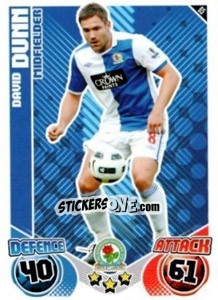 Sticker David Dunn - English Premier League 2010-2011. Match Attax n. 65 - Topps
