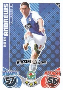 Sticker Keith Andrews - English Premier League 2010-2011. Match Attax n. 66 - Topps