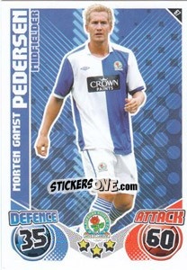 Sticker Morten Gamst Pedersen - English Premier League 2010-2011. Match Attax - Topps
