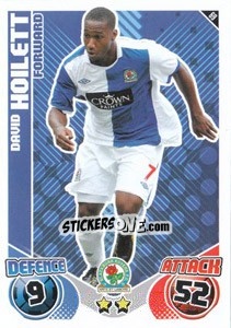 Sticker David Hoilett - English Premier League 2010-2011. Match Attax - Topps