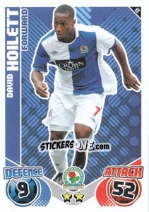Sticker David Hoilett - English Premier League 2010-2011. Match Attax n. 69 - Topps