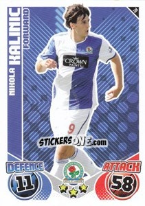 Sticker Nikola Kalinic - English Premier League 2010-2011. Match Attax n. 70 - Topps