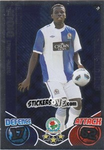 Sticker Mame Biram Diouf - English Premier League 2010-2011. Match Attax n. 71 - Topps