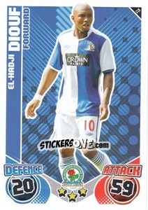 Figurina El-Hadji Diouf - English Premier League 2010-2011. Match Attax - Topps