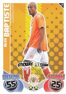Cromo Alex Baptiste - English Premier League 2010-2011. Match Attax - Topps