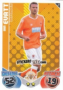 Sticker Ian Evatt - English Premier League 2010-2011. Match Attax - Topps