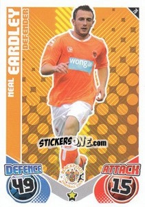 Sticker Neal Eardley - English Premier League 2010-2011. Match Attax - Topps