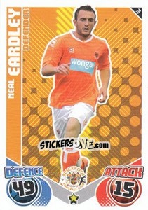 Sticker Neal Eardley - English Premier League 2010-2011. Match Attax n. 76 - Topps
