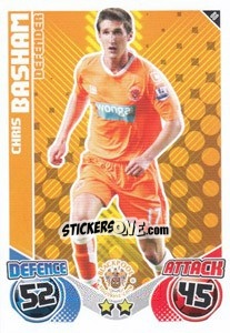 Sticker Chris Basham - English Premier League 2010-2011. Match Attax n. 80 - Topps