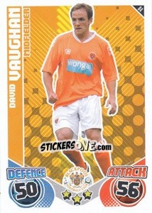 Sticker David Vaughan - English Premier League 2010-2011. Match Attax n. 84 - Topps
