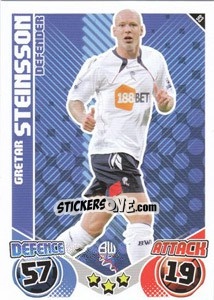 Cromo Gretar Steinsson - English Premier League 2010-2011. Match Attax - Topps