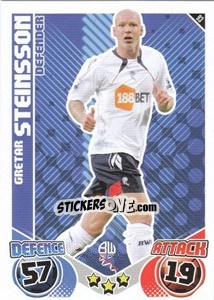 Sticker Gretar Steinsson - English Premier League 2010-2011. Match Attax n. 93 - Topps