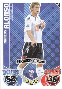 Sticker Marcos Alonso - English Premier League 2010-2011. Match Attax n. 96 - Topps