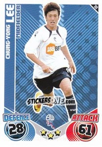 Sticker Chung-Yong Lee - English Premier League 2010-2011. Match Attax n. 100 - Topps