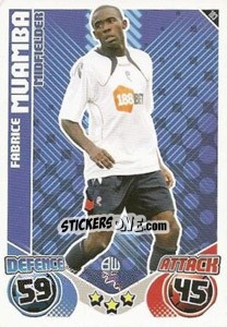 Figurina Fabrice Muamba - English Premier League 2010-2011. Match Attax - Topps