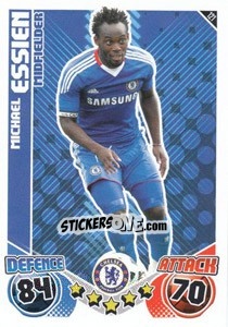 Sticker Michael Essien - English Premier League 2010-2011. Match Attax n. 121 - Topps