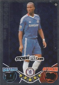 Sticker Didier Drogba - English Premier League 2010-2011. Match Attax n. 123 - Topps