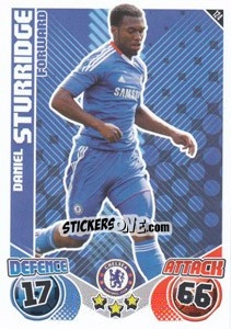 Sticker Daniel Sturridge - English Premier League 2010-2011. Match Attax n. 124 - Topps