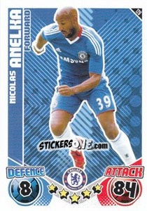 Sticker Nicolas Anelka - English Premier League 2010-2011. Match Attax - Topps