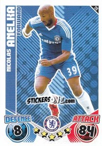 Sticker Nicolas Anelka - English Premier League 2010-2011. Match Attax n. 126 - Topps