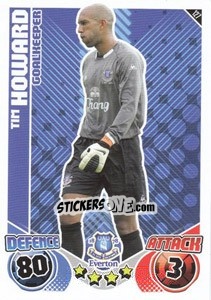 Sticker Tim Howard - English Premier League 2010-2011. Match Attax n. 127 - Topps