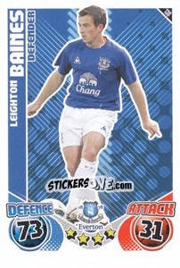 Sticker Leighton Baines - English Premier League 2010-2011. Match Attax - Topps