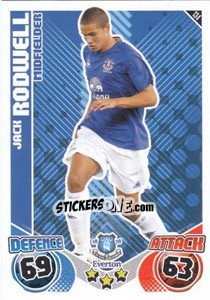 Sticker Jack Rodwell - English Premier League 2010-2011. Match Attax - Topps