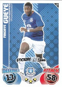 Figurina Magaye Gueye - English Premier League 2010-2011. Match Attax n. 141 - Topps