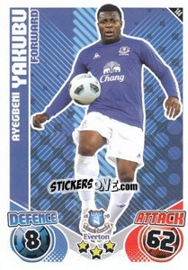 Sticker Ayegbeni Yakubu - English Premier League 2010-2011. Match Attax - Topps